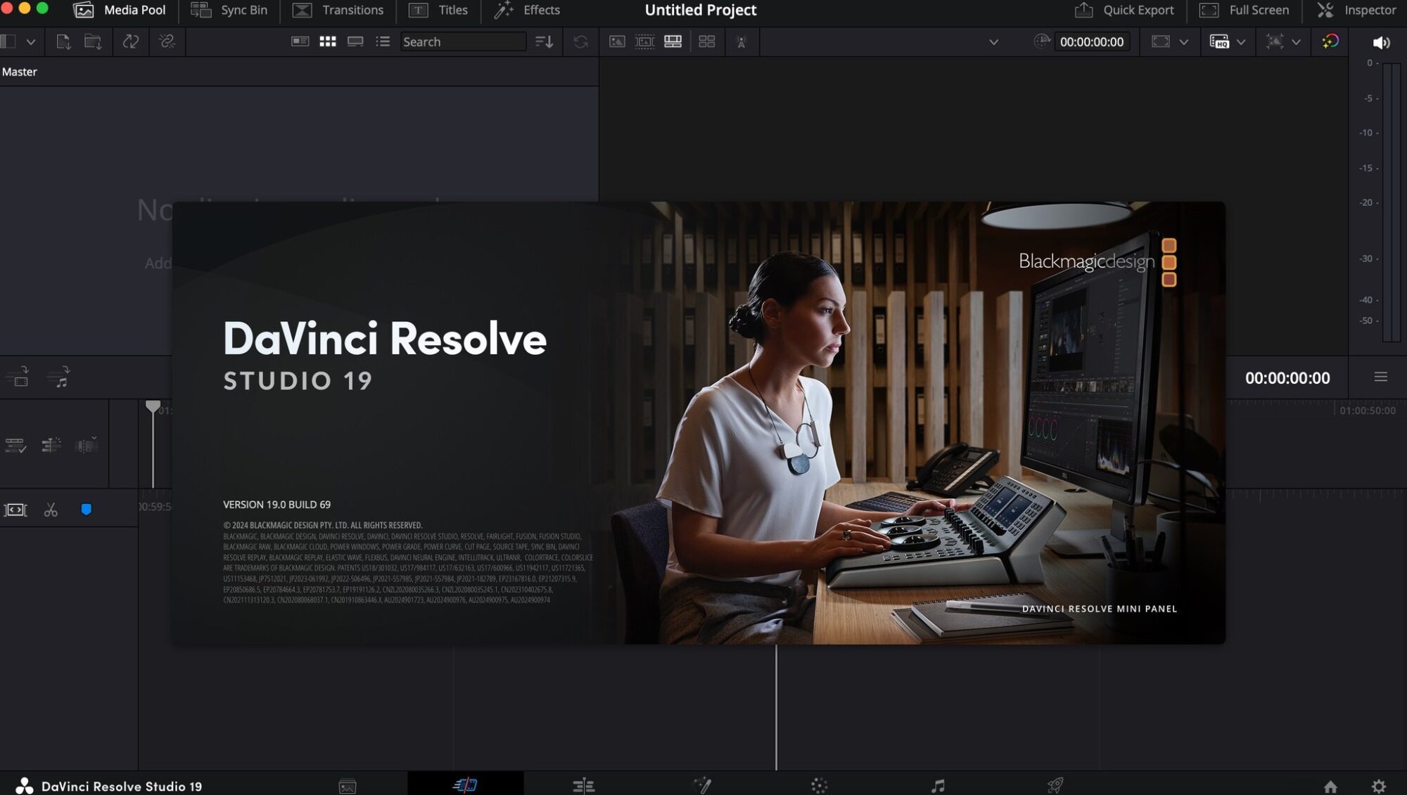 Blackmagic Design DaVinci Resolve Studio 19.0.0.0069 U2B Multilanguage macOS