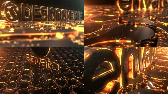 Videohive - Particles Gold Logo - 21332516