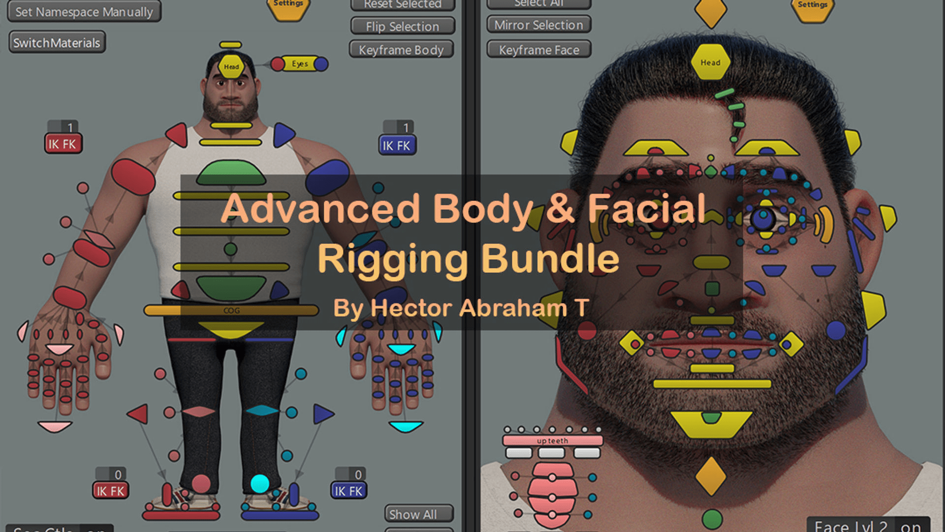 Disney Rig TD Advanced Body and Facial Rig - Hector Abraham Torres