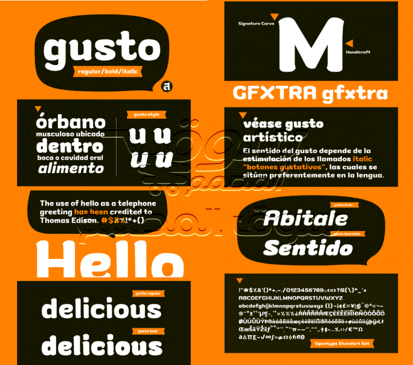 Gusto Font | Webfont & Desktop | MyFonts