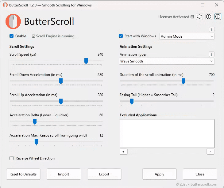تحميل ButterScroll 1.5.0 للويندوز | تجربة التمرير الأكثر انسيابية وسلاسة على Windows 10 & 11