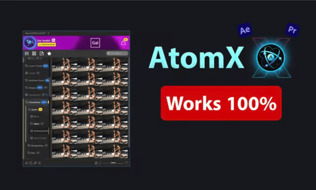تحميل AtomX Extension V3.3.3 كامل | أقوى إضافة لتشغيل حزم التأثيرات في After Effects و Premiere Pro 2026