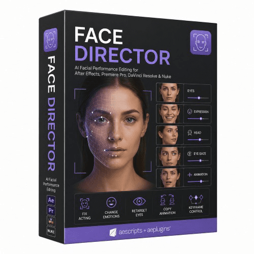 مراجعة وتحميل Face Director v1.8.0 كامل | التحكم الاحترافي في تعابير الوجه داخل افتر افكت 2026