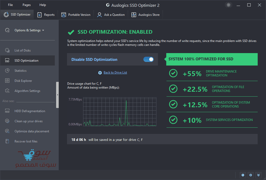 مراجعة وتحميل Auslogics SSD Optimizer Pro 2.2.0.6 كامل | أفضل برنامج لتحسين أداء وقوة الـ SSD 2026
