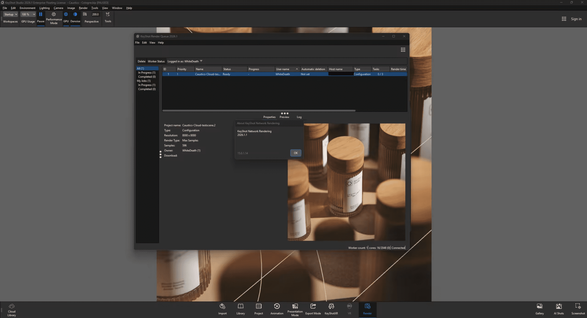 تحميل KeyShot Network Rendering 2026 كامل | تسريع الرندر عبر الشبكة v15.0.1