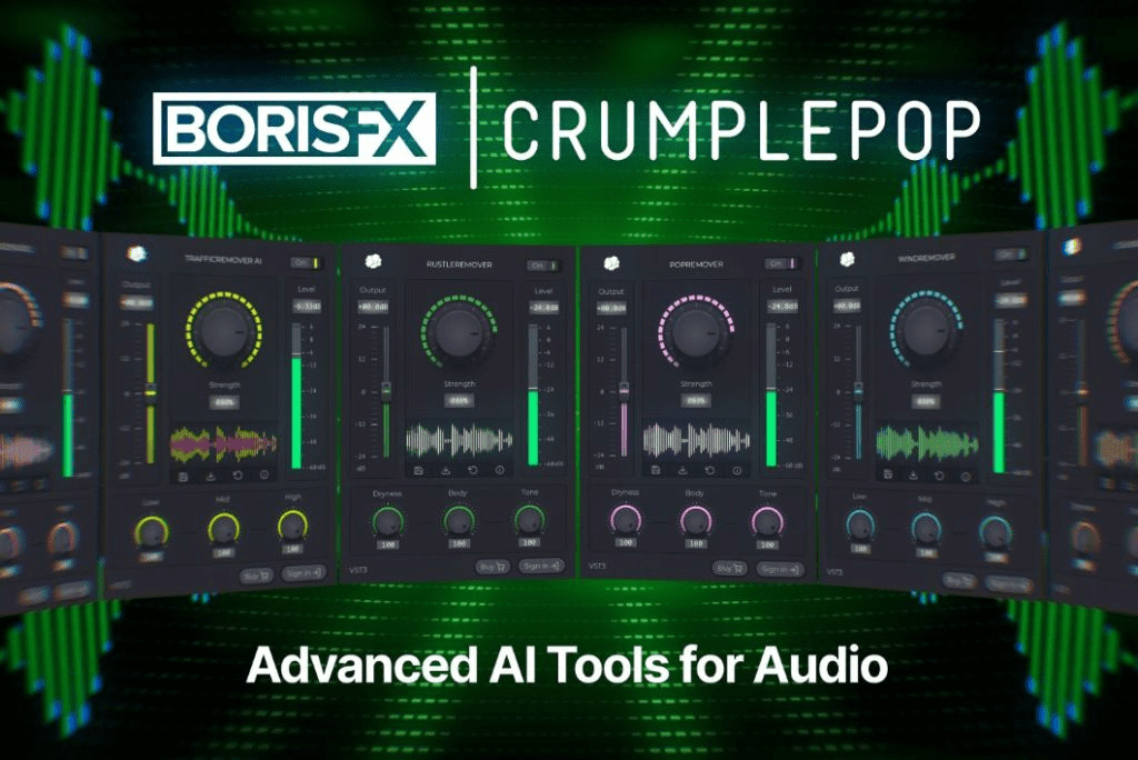 تحميل Boris FX Crumple Pop 2026 كامل | عملاق تنقية الصوت بالذكاء الاصطناعي v2026.0.26