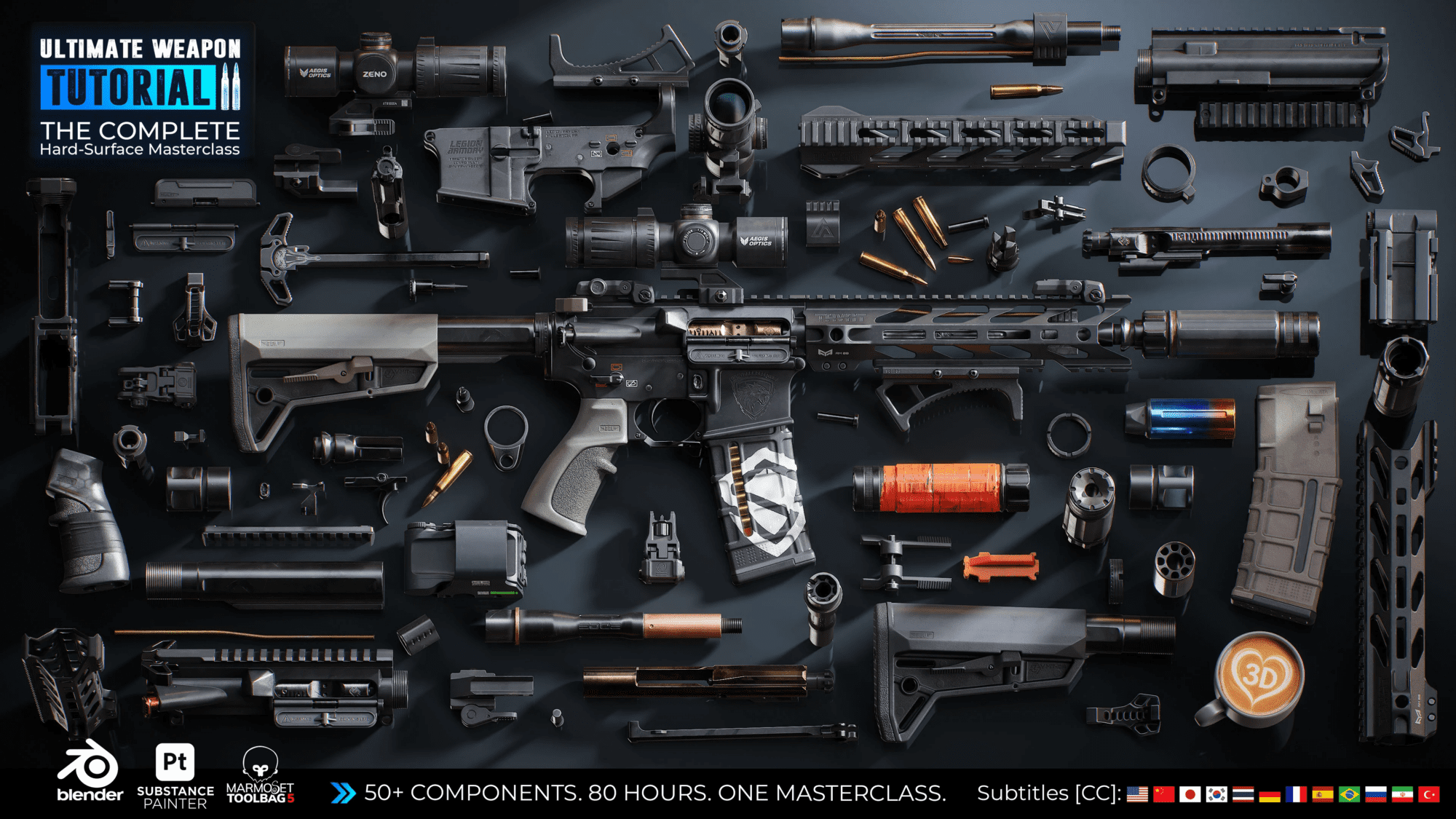 Gumroad - Ultimate Weapon Tutorial 2 - The Complete Hard-Surface Masterclass