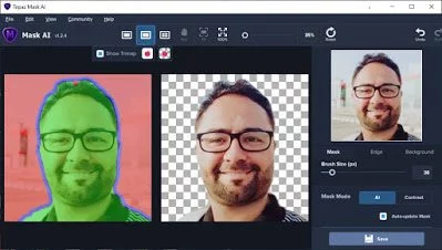 برنامج ازالة الخلفية باستخدام الذكاء الاصطناعي العالي اصدار جديد مفعل كامل Topaz Mask AI 1.3.8