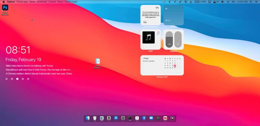 ويند ز عشرة نسخة بنكهة الماك وخفيفة Windows 10 1909 MacOS Lite Edition x64 February 2021