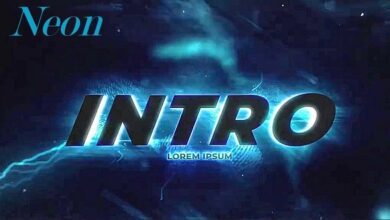 Lightning Neon Intro 822929 - Project for After Effects