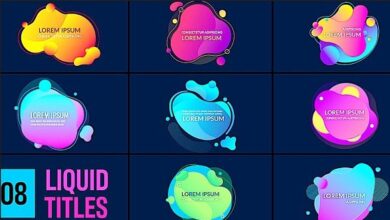 حزمة العنوان السائل الملونة Colorful Liquid Title Pack 3.0 873304 - Project for After Effects