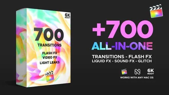 الحزمة كاملة (ابل) Videohive - FCPX Transitions - 25023232