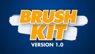 حزمة الفرش للافترافكت Videohive - Brush Kit Vr 1.0 - 27016927
