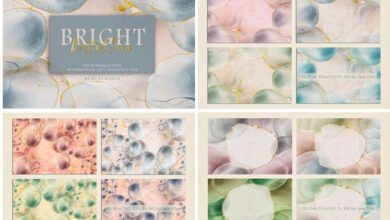 ألوان مائية بألوان الباستيل الزاهية