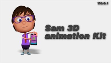 مجموعة الرسوم المتحركة Sam 3D