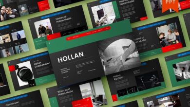 هولان - قالب بوربوينت للأعمال Hollan – Business PowerPoint Template