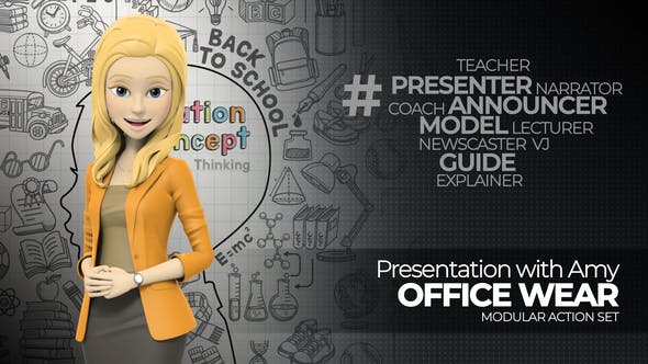 جديد Videohive - Presentation With Amy: Office Wear 14544251