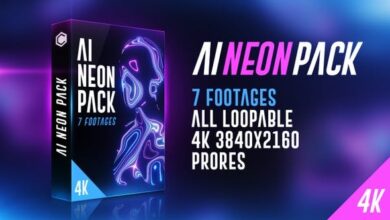 جديد حزمة النيون كاملة Videohive - AI Neon Pack 4K 25498091