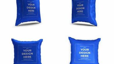 Square Pillow 3D Mockup Template