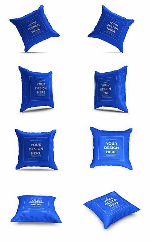 Square Pillow 3D Mockup Template