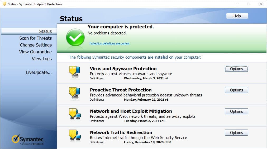 اصدار جديد برنامج الحماية الشامل مفعل Symantec Endpoint Protection 14.3.3580.1100