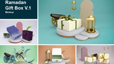 جديد موك اب صندوق هدية رمضان Ramadan Gift Box V.1