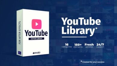 حزمة مكتبة اليوتيوب Videohive - Youtube Library 22658349