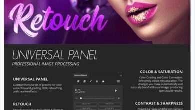 لوحة التنقيح للفوتوشوب GraphicRiver - Retouch Panel for Photoshop 30816891