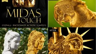 اكشن الذهب للفوتوشوب