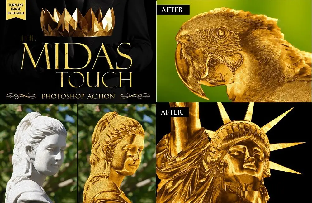اكشن الذهب للفوتوشوب