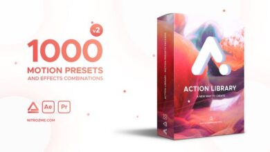 حزمة الحركة /مكتبة العمل - حزمة الإعدادات المسبقة للحركة محدثة Videohive - Action Library - Motion Presets Package 22243618