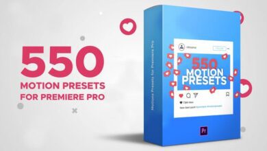 الحزمة الجديدة للبريمير الموشن بريست Videohive - Motion Presets for Premiere Pro - 23806261