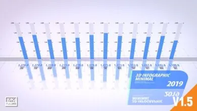 انفوجرافيك ثلاثي الابعاد Infographics 3D Minimal