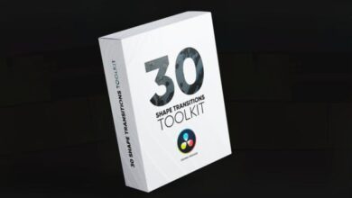 تنقلات جديد لبرنامج دافنشي 30 Shape Transitions Toolkit 30293199 - DaVinci Resolve Project (Videohive)