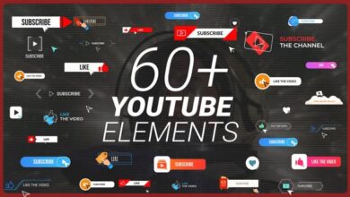 حزمة ازرار الاشتراك في YouTube