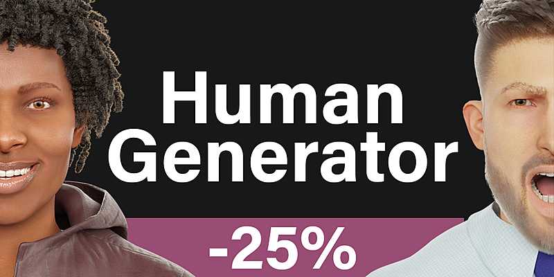 المولد البشري لبرنامج البلندر كامل Human Generator v1.0 – Blender Addon