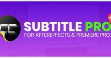 جديد سكربت Aescripts Subtitle Pro 2.9.6 Win/Mac للافترافكت و بريمير