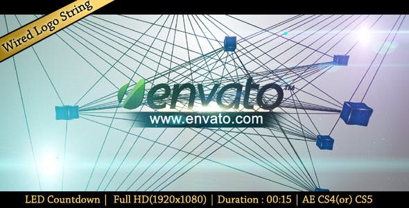 تحميل مجاني - سلسلة شعار سلكي Videohive - Wired Logo String 1088601