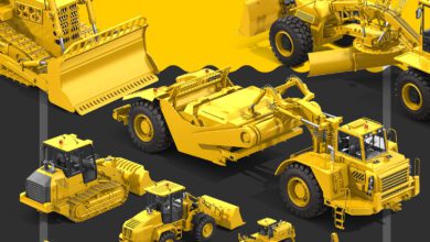 موك اب معدات ثقيلة PSD Heavy Machines Mockup 360 PRO #02 68165