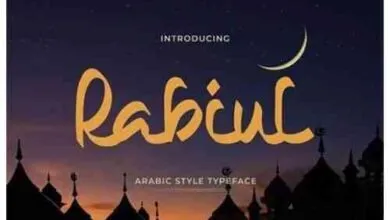 خط Rabiul Font ستايل العربي