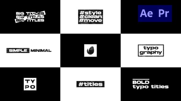 Videohive - Big Typo Titles - 31859091 - Project for After Effects للبريمير والافترافكت