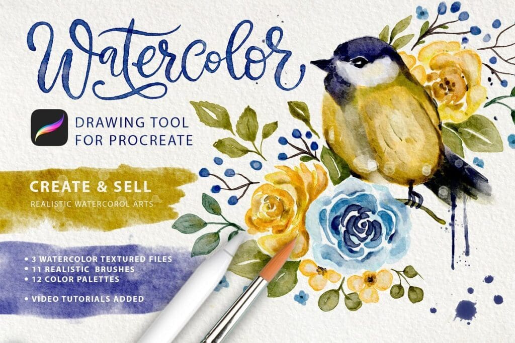 Watercolor Tool Kit for Procreate - 5949386
