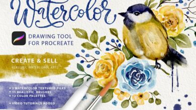 Watercolor Tool Kit for Procreate - 5949386