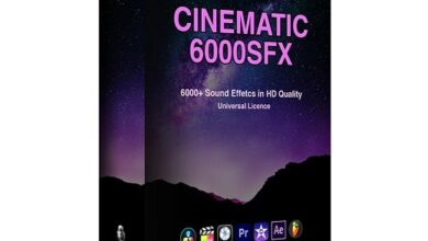 اكثر من 6000 مؤثرات صوتية سينمائية في اكبر حزمة 6000+ Cinematic SFX Ultimate Bundle Pack