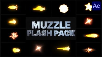 Videohive - Muzzle Flash Pack 03 | After Effects 31835571 قوالب افترافكت مجانية حزمة فلاش