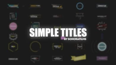 Videohive - Simple Titles - 31837015 - Project for After Effects قوالب افترافكت مجانية عناوين بسيطة