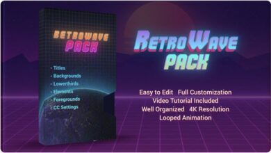 الحزمة كاملة Videohive - Retro Wave Pack - 28786036