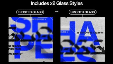 أشكال زجاجية CreativeMarket - Glass Shapes 5932145