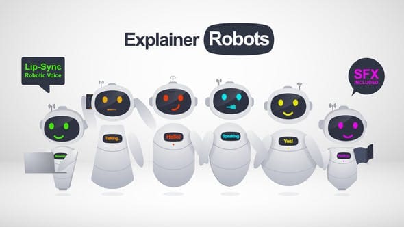 Videohive - Explainer Robots - 29969888 - Project for After Effects