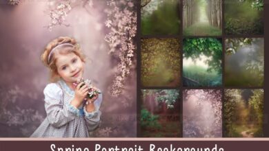 بورتريه الربيع Spring Portrait Backgrounds - 6043592